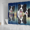 Cute Border Collie Dog Print Shower Curtain-Free Shipping - Deruj.com