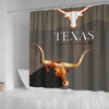 Texas Longhorn Cattle (Cow) Print Shower Curtain-Free Shipping - Deruj.com