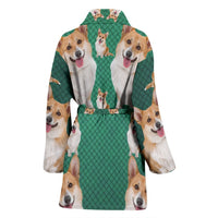 Amazing Cardigan Welsh Corgi Dog Print Women's Bath Robe-Free Shipping - Deruj.com