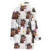 Rottweiler Dog Patterns Print Women's Bath Robe-Free Shipping - Deruj.com