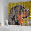 Rottweiler Dog Art Print Shower Curtains-Free Shipping - Deruj.com