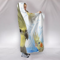Cockatiel Parrot Print Hooded Blanket-Free Shipping - Deruj.com