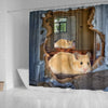 Golden Hamster 3D Print Shower Curtains-Free Shipping - Deruj.com