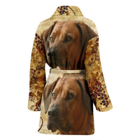 Rhodesian Ridgeback Print Women's Bath Robe-Free Shipping - Deruj.com