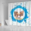 Cute Papillon Dog Print Shower Curtain-Free Shipping - Deruj.com
