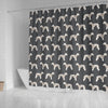 Bedlington Terrier Dog Pattern Print Shower Curtains-Free Shipping - Deruj.com