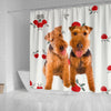 Welsh Terrier Dog Print Shower Curtain-Free Shipping - Deruj.com