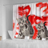 Cute American Shorthair Print Shower Curtains-Free Shipping - Deruj.com