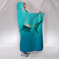 Shark Fish Print Hooded Blanket-Free Shipping - Deruj.com