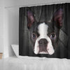 Boston Terrier Print Shower Curtains-Free Shipping - Deruj.com