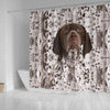 German Shorthaired Pointer Print Shower Curtain-Free Shipping - Deruj.com