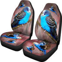 Blue Budgie (Budgerigar) Bird Print Car Seat Covers-Free Shipping - Deruj.com