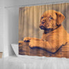 Dogue De Bordeaux (Bordeaux Mastiff) Puppy Print Shower Curtains-Free Shipping - Deruj.com