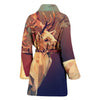 Amazing Deer Vector Art Print Women's Bath Robe-Free Shipping - Deruj.com