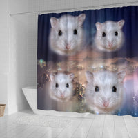 Campbell's Dwarf Hamster Print Shower Curtains-Free Shipping - Deruj.com