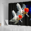 Oranda Fish Print Shower Curtains-Free Shipping - Deruj.com