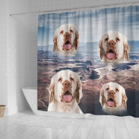 Clumber Spaniel Print Shower Curtains-Free Shipping - Deruj.com