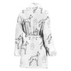 Great Dane Dog Print Women's Bath Robe-Free Shipping - Deruj.com