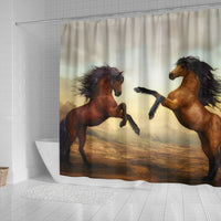 Wild Horse Art Print Shower Curtain-Free Shipping - Deruj.com