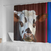 Cute Normande Cattle (Cow) Print Shower Curtain-Free Shipping - Deruj.com