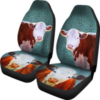Hereford Cattle (Cow) Print Car Seat Covers- Free Shipping - Deruj.com