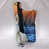 Cute White Shepherd Print Hooded Blanket-Free Shipping - Deruj.com