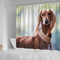 Awesome Saluki Dog Print Shower Curtains-Free Shipping - Deruj.com