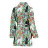 Cute Poodle Dog Floral Print Women's Bath Robe-Free Shipping - Deruj.com