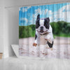 Awesome Boston Terrier Print Shower Curtains-Free Shipping - Deruj.com