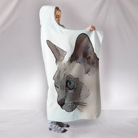 Amazing Tonkinese cat Print Hooded Blanket-Free Shipping - Deruj.com