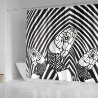 Black&White Snake Print Shower Curtain-Free Shipping - Deruj.com