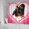 Cute Tibetan Mastiff Puppies Print Shower Curtain-Free Shipping - Deruj.com