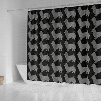 Australian Terrier Dog Pattern Print Shower Curtains-Free Shipping - Deruj.com