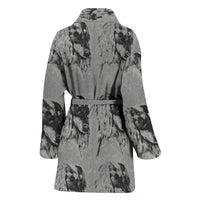 Saluki Dog Print Women's Bath Robe-Free Shipping - Deruj.com