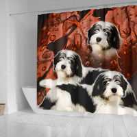 Lovely Polish Lowland Sheepdog Print Shower Curtains-Free Shipping - Deruj.com