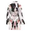 Boston Terrier Print Women's Bath Robe-Free Shipping - Deruj.com