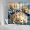 Pomeranian Dog Print Shower Curtains-Free Shipping - Deruj.com