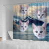 Burmilla Cat Print Shower Curtains-Free Shipping - Deruj.com