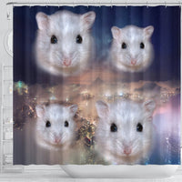 Campbell's Dwarf Hamster Print Shower Curtains-Free Shipping - Deruj.com