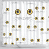 Cute Cats Eyes Print Shower Curtain-Free Shipping - Deruj.com