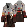 Border Terrier Love Print Women's Bath Robe-Free Shipping - Deruj.com