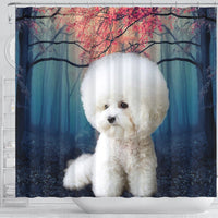 Bichon Frise Print Shower Curtains-Free Shipping - Deruj.com