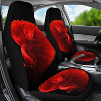 Red Betta Fish Print Car Seat Covers-Free Shipping - Deruj.com
