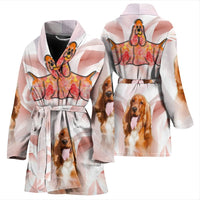 English Cocker Spaniel Print Women's Bath Robe-Free Shipping - Deruj.com