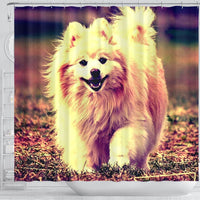 Cute Pomeranian Dog Art Print Shower Curtains-Free Shipping - Deruj.com