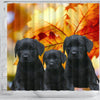 Black Labrador Print Shower Curtains-Free Shipping - Deruj.com