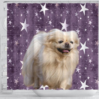 Cute Pekingese Dog Print Shower Curtains-Free Shipping - Deruj.com