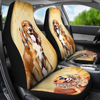Cute Cocker Spaniel Dog Print Car Seat Covers- Free Shipping - Deruj.com
