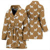 Petit Basset Griffon Vendeen Dog Pattern Print Women's Bath Robe-Free Shipping - Deruj.com