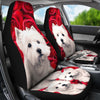 Westie On Rose Print Car Seat Covers-Free Shipping - Deruj.com